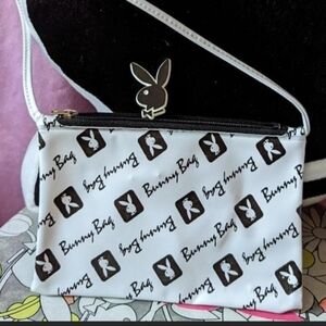 Playboy Black and White Bunny Bag